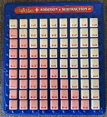 MAGIC MATH MACHINE Press And See Addition & Subtraction Learning Game Blue • $17.95