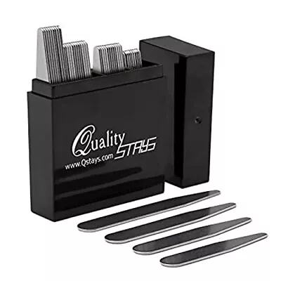 44 Metal Collar Stays - 4 Sizes In A Box For Men Mix • $13.36