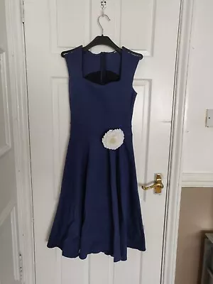 £0.99 • Buy Fit N Flare Dress,swing,party,50' Vintage Style Size 8-10