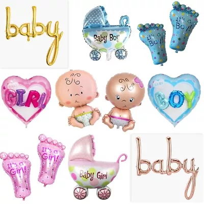 Baby Shower Foil Balloons Gender Reveal Theme Latex Balloon Party DECOR BALONS • $5.98