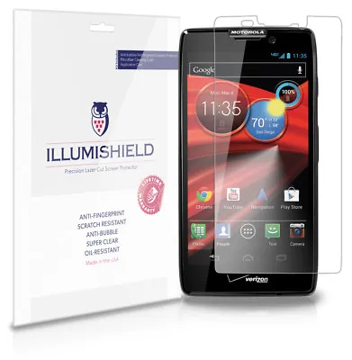 ILLumiShield Anti-Bubble Screen Protector 3x For Motorola Droid RAZR MAXX HD • $7.65