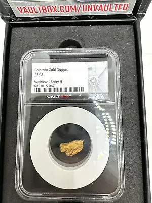 Vault Box Series 5 NGC Colorado Gold Nugget 2.08 Grams • $349.99