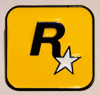 Rockstar Games Video Game Publisher Company Logo Metal Enamel Pin NEW UNUSED • $7.99