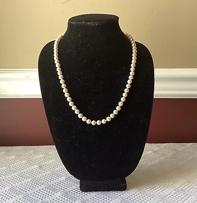 Vintage Custom Jewelry Faux Pearl Necklace • $25