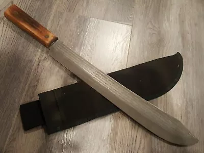 Vintage Old Hickory Butcher Knife Extra Large Carbon Steel Blade Tiffin Family • $29.99