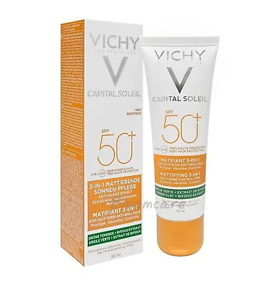 Vichy Capital Soleil Mattifying 3-in-1 Shine Control Care SPF50+ 50ml • $29.90