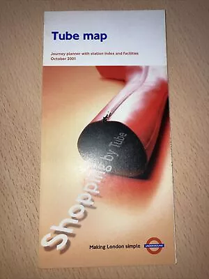 London. Underground. Map. (. Tube Map. 2001.  ) • £1.99