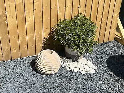 Sandstone Sphere 28cm Stone Garden Feature / Planter Or Water Feature • £99.99