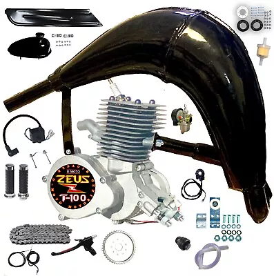 Full Set 100cc Bicycle Engine Kit 2-Stroke Gas Motorized Motor Bike Modified Set • $189.99