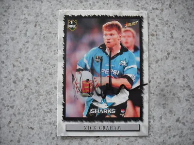 $9.99 • Buy Nrl Rugby League Card Personally Signed With Coa 2000 Nick Graham Sharks