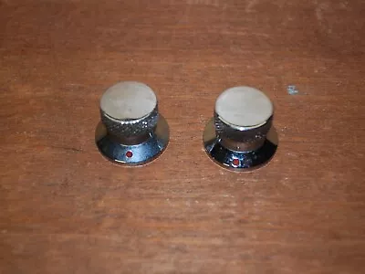 2 Each Vintage Vox Guitar/Amp Knobs Chrome Plated Brass Usable Shipped! • $12