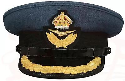 RAF Group Captains No1 Dress Cap Hat Badge Military Royal Air Force Peak • £69.25