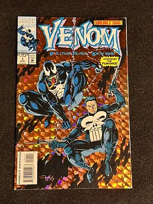 Venom: Funeral Pyre #1 Gold Holographic Cover (1993 Marvel) Punisher Reader Copy • $2.50
