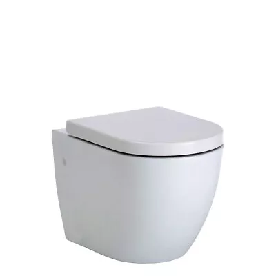 Fienza Koko Gloss White Wall Hung Toilet Suite Pan + Seat + R&T In-Wall Cistern • $776