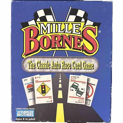 Mille Bornes Card Game Parker Brothers Classic Race 1992 Complete +5 Bonus Cards • $17