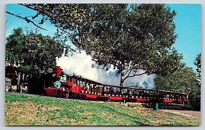 Zoo Line Railroad Miniature Train Forest Park Saint Louis Missouri Postcard • $6.75