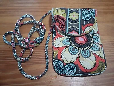 VERA BRADLEY Flower Shower Smartphone Chain Strap Pouch Crossbody Purse ID Bag • $12