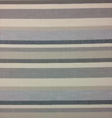 $17.99 • Buy Ballard Designs Burton Stripe Gray Sand Sunbrella Outdoor Indoor Fabric Bty 54 W
