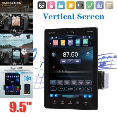 Vertical Screen Bluetooth Car Carplay Radio Video GPS Navigation MP5 Player9.5  • $145.99