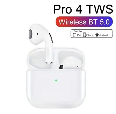 Pro 4 TWS Wireless Earphone Bluetooth-compatible 5.0 Waterproof With Mic • £9.99