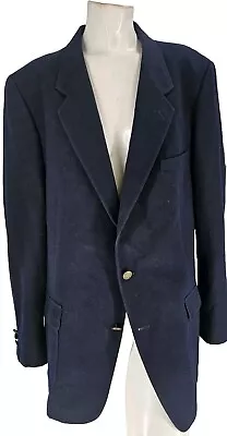 4192 Patagonia Blazer Men's Vintage Navy Blue Cotton Unlined Two Button 46R • $69.99