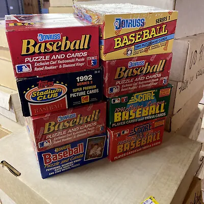 Incredible Baseball Cards Storage Find - Vintage Sealed Wax Packs Card Lot  • $10.95