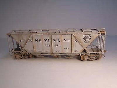 O Scale Weaver H30 Hopper Car #254251 Pennsylvania Gray [2Rail]-Weathered! • $70