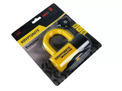 Kryptonite Evolution Series 4 Disc Locks 720018999614 Yellow LED Key Light • $44.44