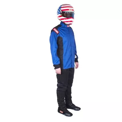 RaceQuip Single Layer Racing Driver Fire Suit Jacket SFI 3.2A/1 2XL Blue 131927 • $109.95