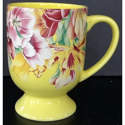 Hallmark Marjolein Bastin Mug Coffee Cup Yellow Flowers Signed Collectible • $7.50