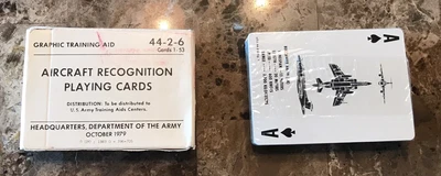 $12 • Buy NEW IN WRAPPER Graphic Training Aid - Visual Aircraft Recognition, Playing Cards