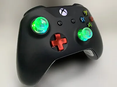 Microsoft Xbox One Controller - Black - With Custom LED Mod - Great GIFT • $85