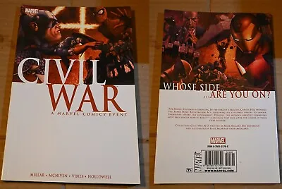 Marvel Civil War - Graphic Novel -6th Printing - ISBN: 078512179X • $12