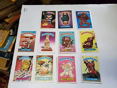 11 Vintage Garbage Pail Cards And Stickers 1986 Hairy Messy Teddy  • $16.86