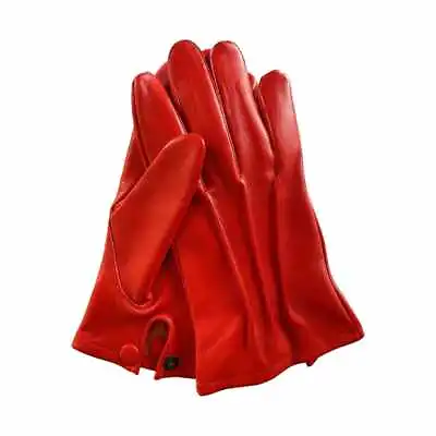 Men's Driving Cycling Dress Genuine Lambskin Unlined Leather Gloves • $20.99