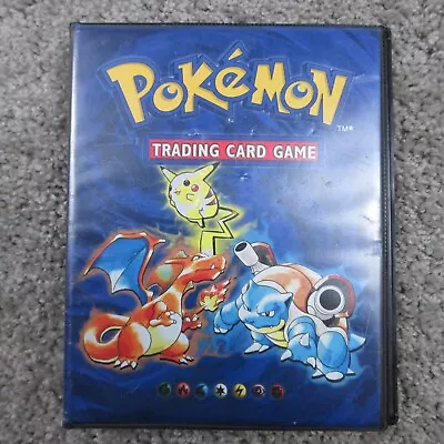 Vintage 1999 Pokemon TCG Blue 4 Pocket Wizards Of The Coast Binder (empty Book) • $34.99