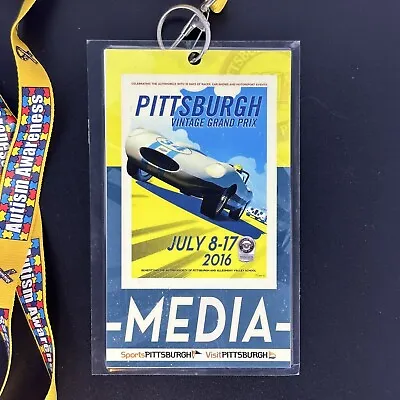 2016 Pittsburgh Vintage Grand Prix Media Press Pass • $8.24