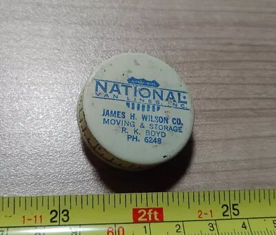 Vtg National Van Lines James H. Wilson Co R. K. Boyd Advertising Measuring Tape • $19.99