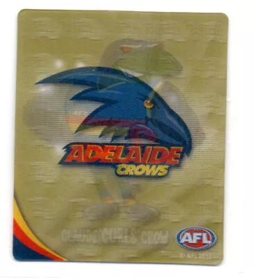 2010 Afl Ultra 3d Footy Plays Snackbrands - #5 Gold Team Logo Emblem (adelaide) • $7.50