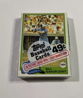 1981 Topps Baseball Cello Pack Sealed 28 Cards Vintage Wax Nice Condition • $24.99