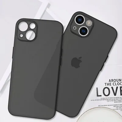 $6.15 • Buy Case For IPhone 14 13 12 Pro Max 11 XS XR 8 Plus Ultra-Thin Matte Silicone Cover