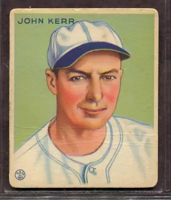 1933 Goudey Set-Break #214 John Kerr LOW GRADE (crease) *JAYSACE* • $20