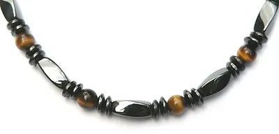 Magnetic Hematite Bracelet Anklet Necklace Mens Womens BROWN TIGERS EYE Therapy • $34.99