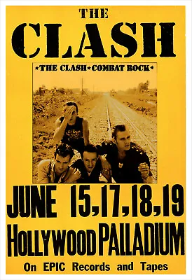$14.50 • Buy The Clash - Combat Rock Concert Poster Print