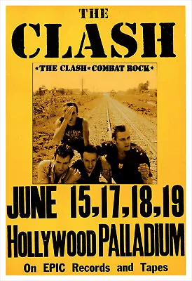 $14.50 • Buy The Clash - Combat Rock Concert Poster Print