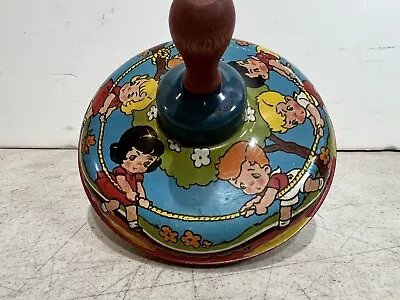 Ohio Art Co. Metal Spinning Top Tug Of War -Signed B/K.Benjamin Made In USA • $13.95