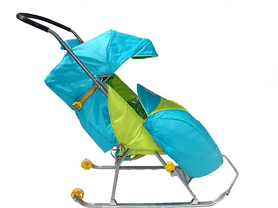 Winter Snow Sled Stroller Traineau Poussette • $133.01