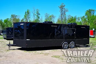 NEW 2024 8.5 X 24 Enclosed Cargo Race / Car Hauler Trailer Stage 2 Blackout PKG • $5000