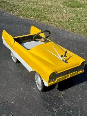 Vintage Amf Metal Pedal Car - Yellow Cruiser • $225