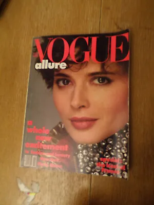 Vtg Vogue Magazine October 1982 US Edition-Isabella Rossellini/Furs/Dior Feature • $19.99